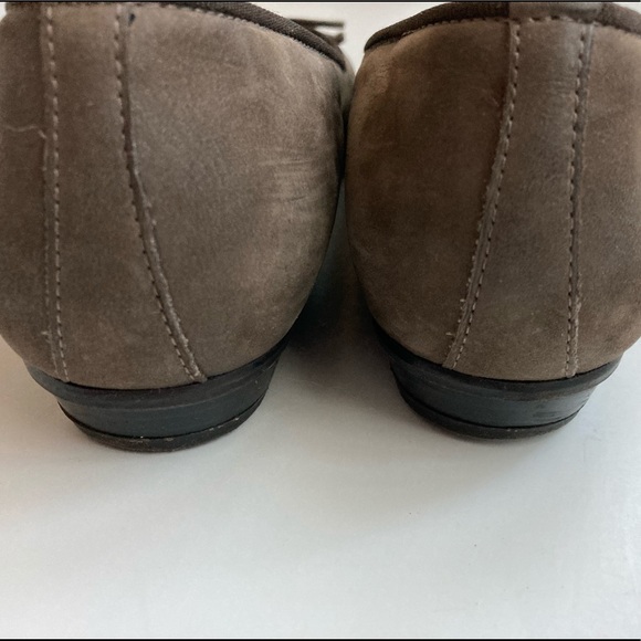 Leather flats Paul Green ballet flats handmade shoes ballet flats bow flats 8.5 - Picture 6 of 7